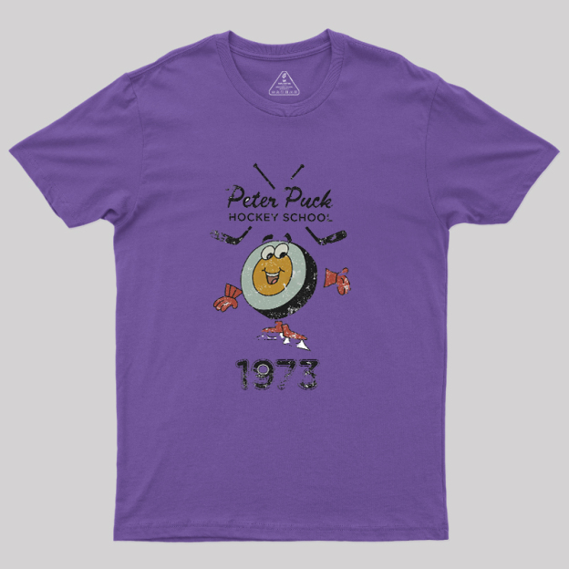 Peter Puck School of Hockey Classic Geek T-Shirt