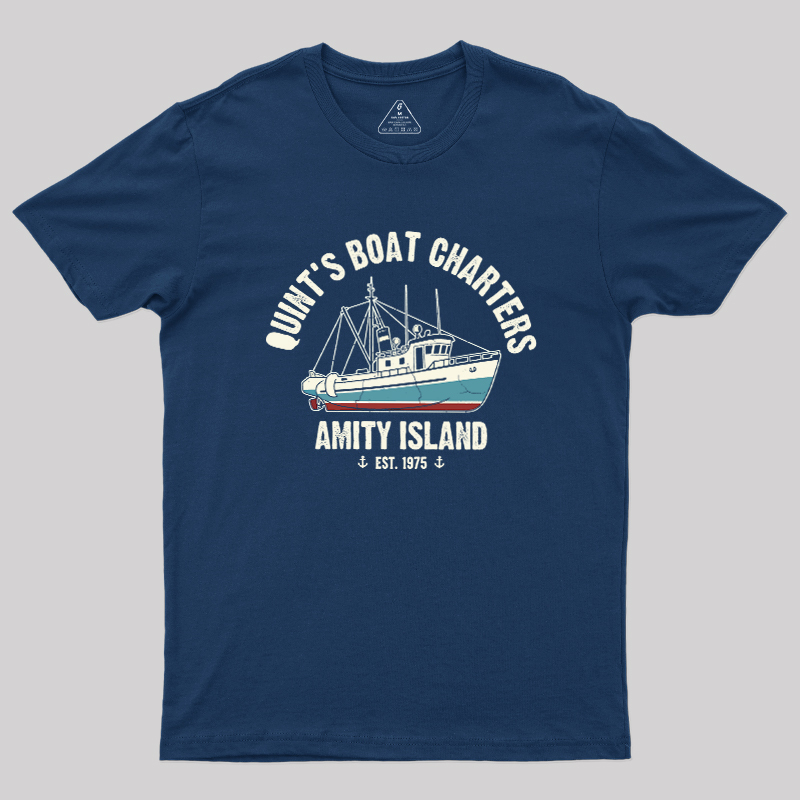 Quint's Boat Charters Geek T-Shirt