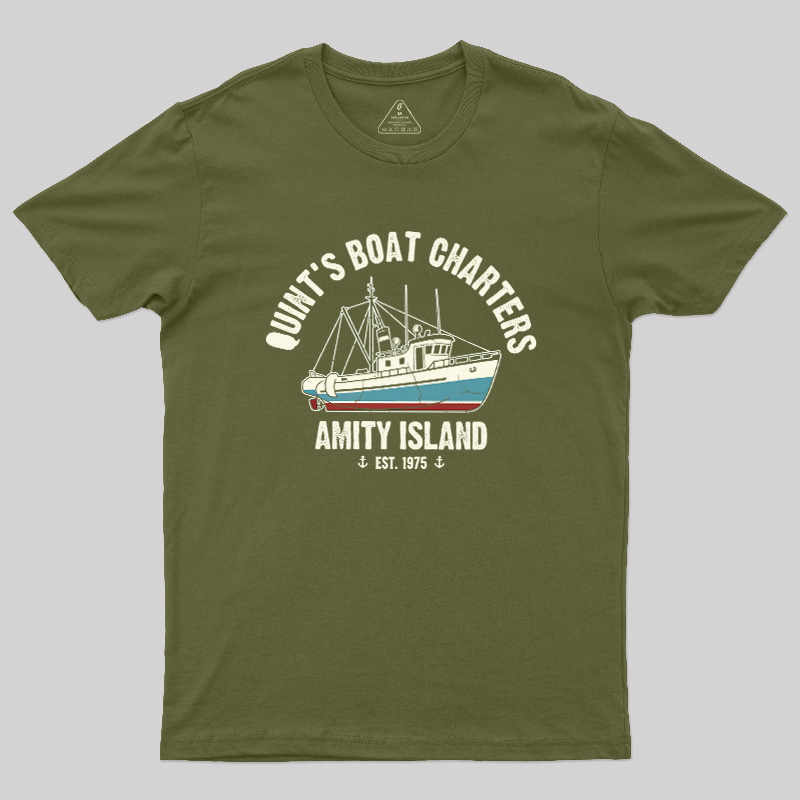 Quint's Boat Charters Geek T-Shirt