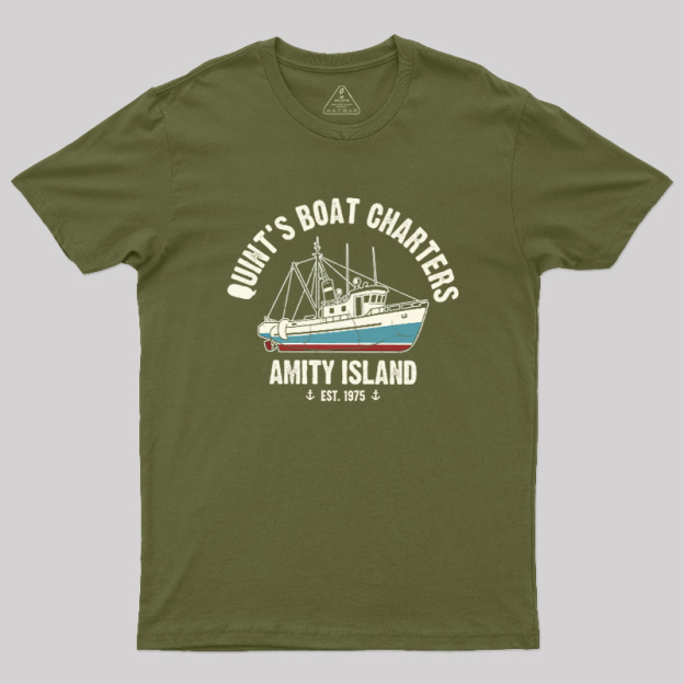Quint's Boat Charters Geek T-Shirt