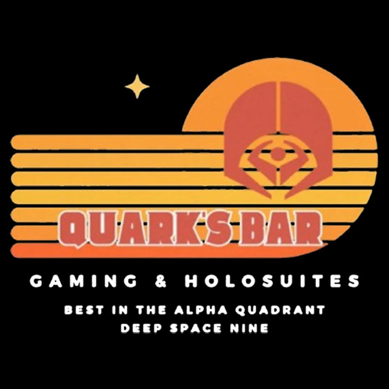 Quark's Bar Deep Space Nine Parody Geek T-Shirt