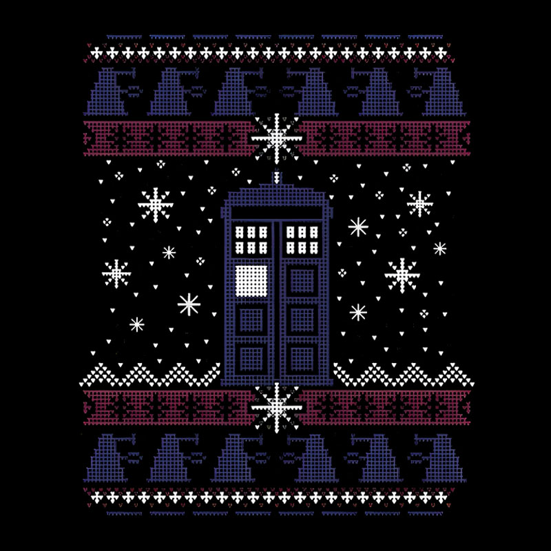 Tardis In The Snow Geek T-Shirt