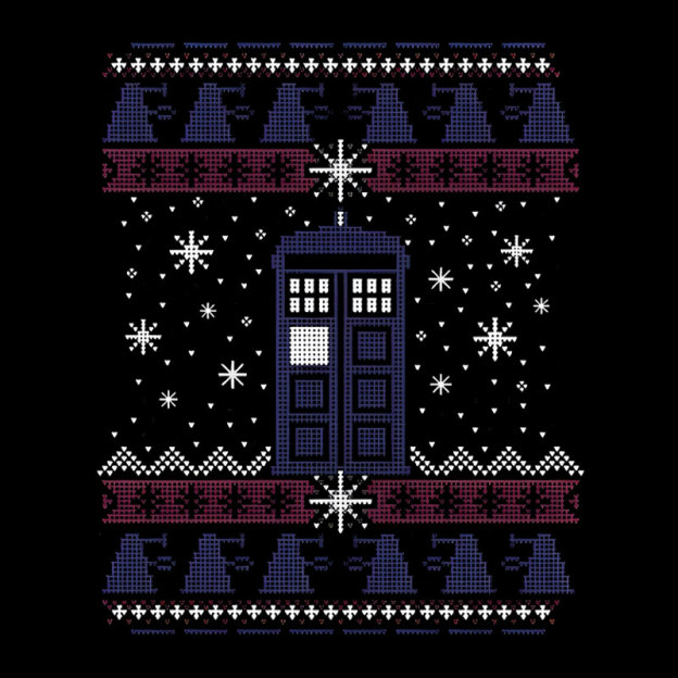Tardis In The Snow Geek T-Shirt