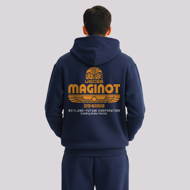 Maginot Legacy Front and Back Printed Geek Fleece Hoodie Set