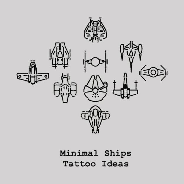 Minimal Ships Geek T-Shirt