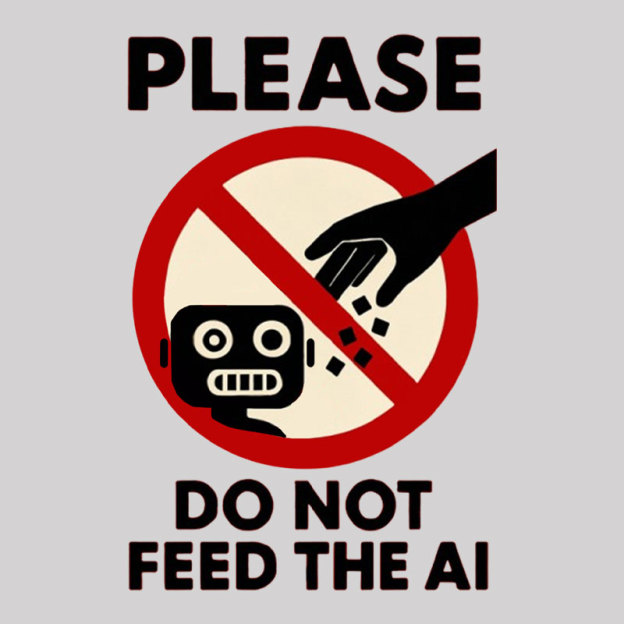 Please Do Not Feed The AI.jpg Geek T-Shirt