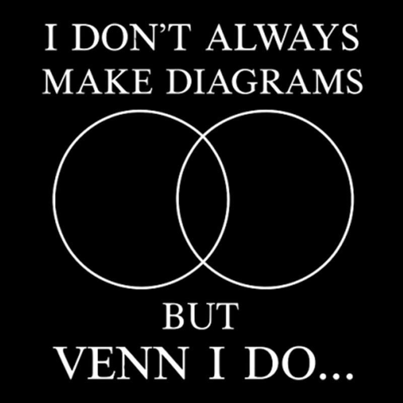I Don't Always Do Diagrams But Venn I Do Geek T-Shirt