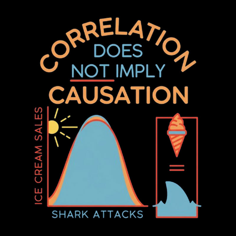 Correlation Does Not Imply Causation Geek T-Shirt