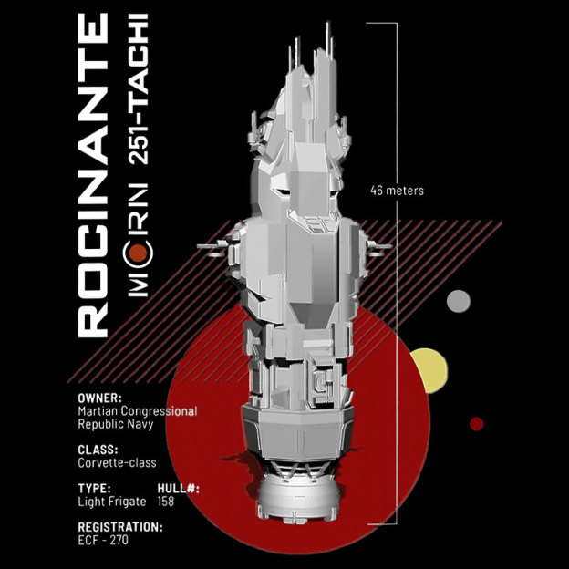 The Expanse Rocinante Ship Geek T-Shirt