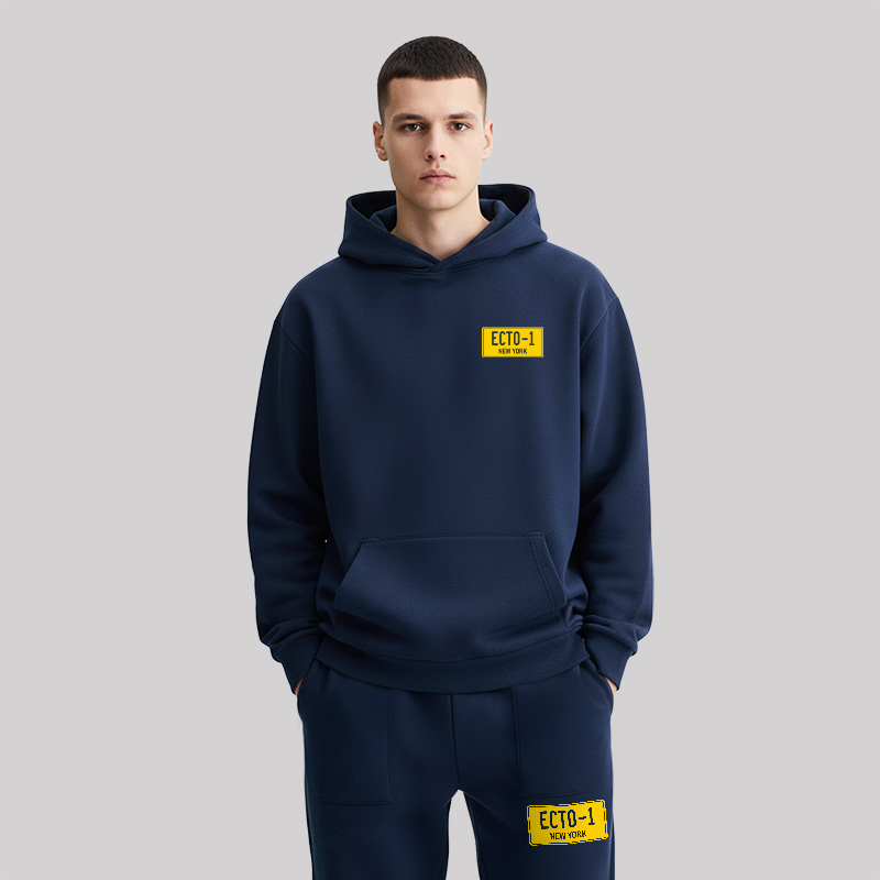 Who You Gonna Call Front and Back Printed Geek Fleece Hoodie Set