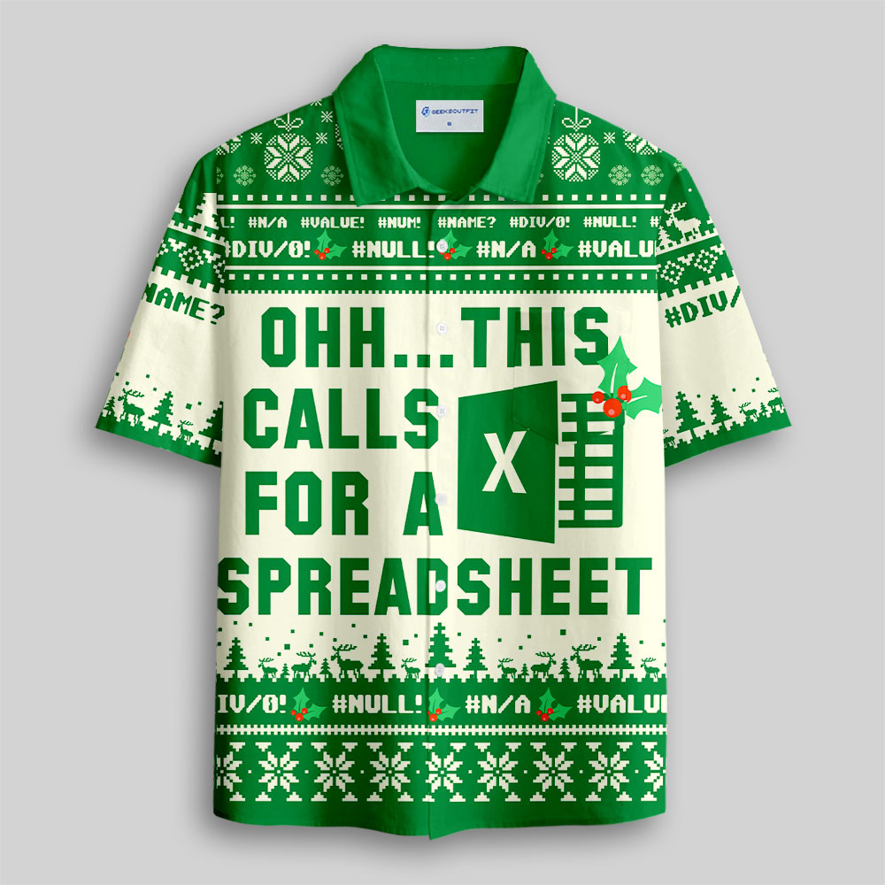 Ohh This Calls for a Spreadsheet Button Up Pocket Shirt
