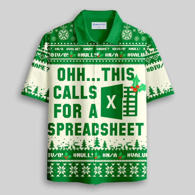 Ohh This Calls for a Spreadsheet Button Up Pocket Shirt