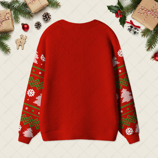 Tech Support Computer Programmer Red Geek Ugly Cardigan Sweaters 