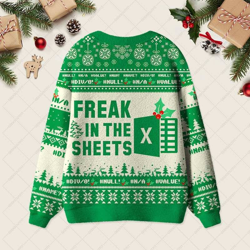 Freak in the Sheets Geek Ugly Cardigan Sweaters 