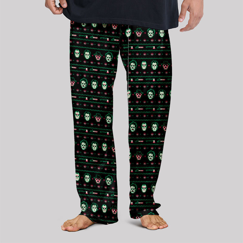 Christmas Hockey Mask Geek Loungewear Pants