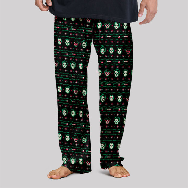 Christmas Hockey Mask Geek Loungewear Pants