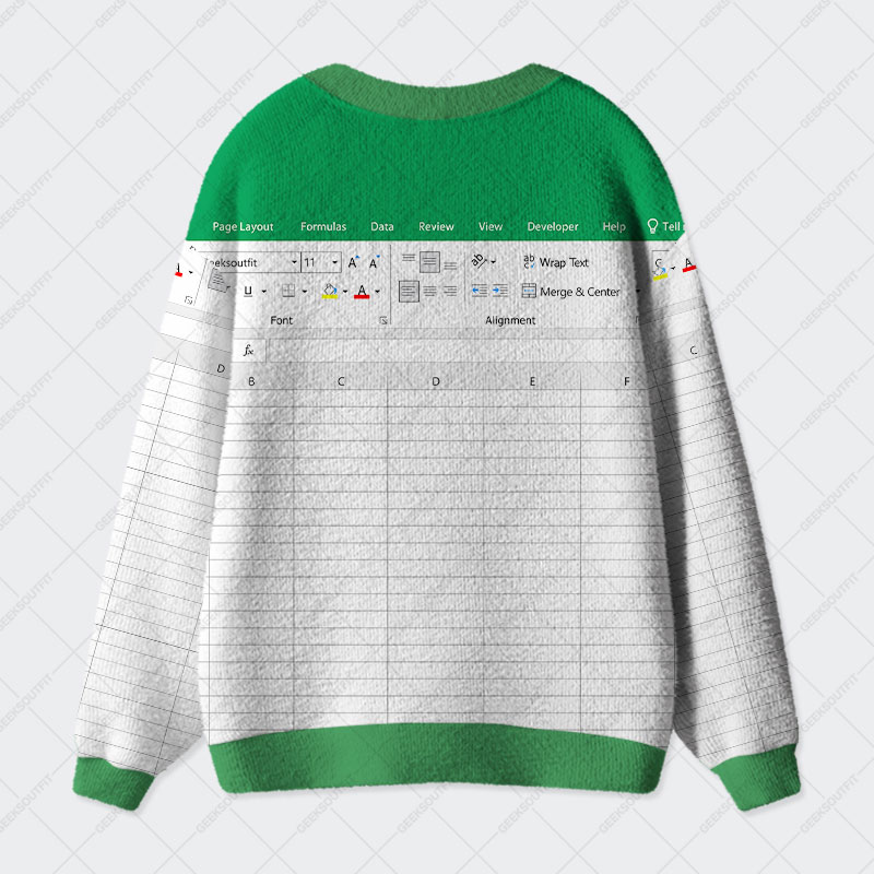 Excel Funn Geek Ugly Cardigan Sweaters 