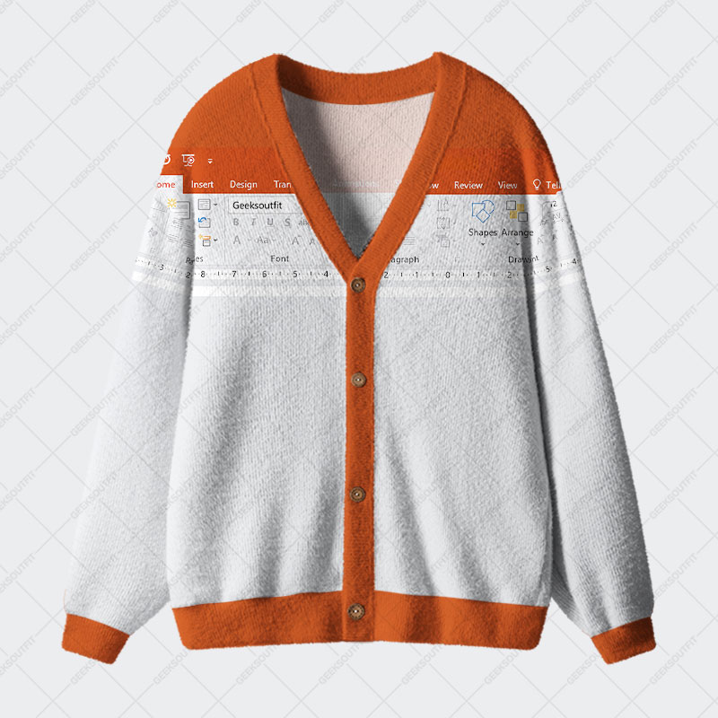 PPT Funny Geek Ugly Cardigan Sweaters 