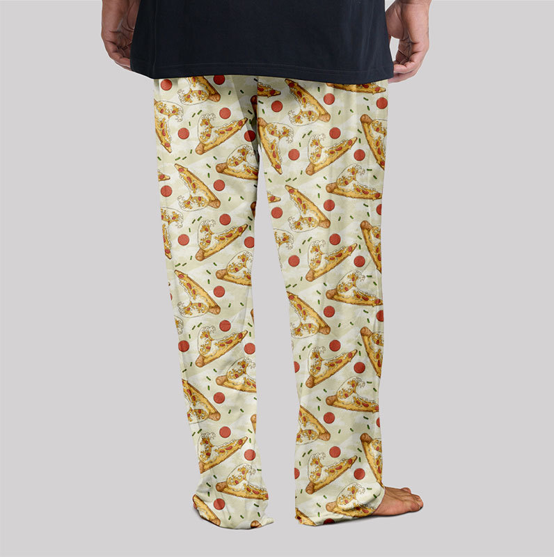 Pizza Surfboard Geek Loungewear Pants