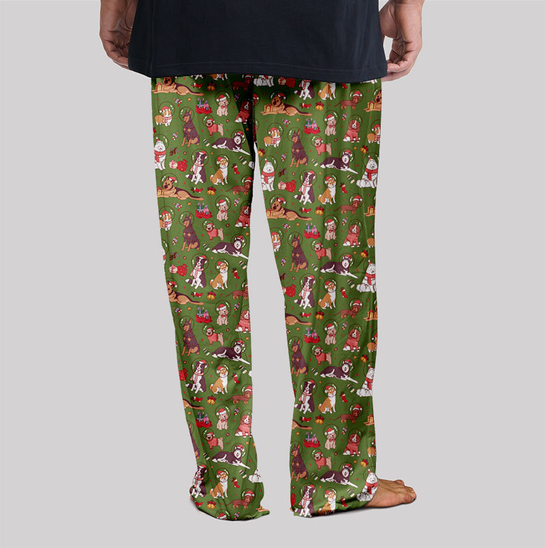Astronaut Puppy Christmas Geek Loungewear Pants