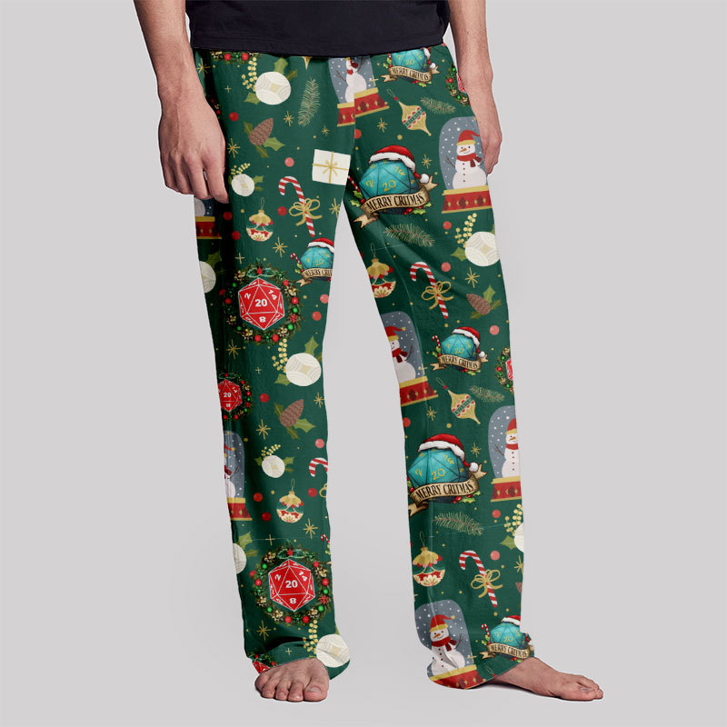 Christmas Dungeons & Dragons Geek Loungewear Pants