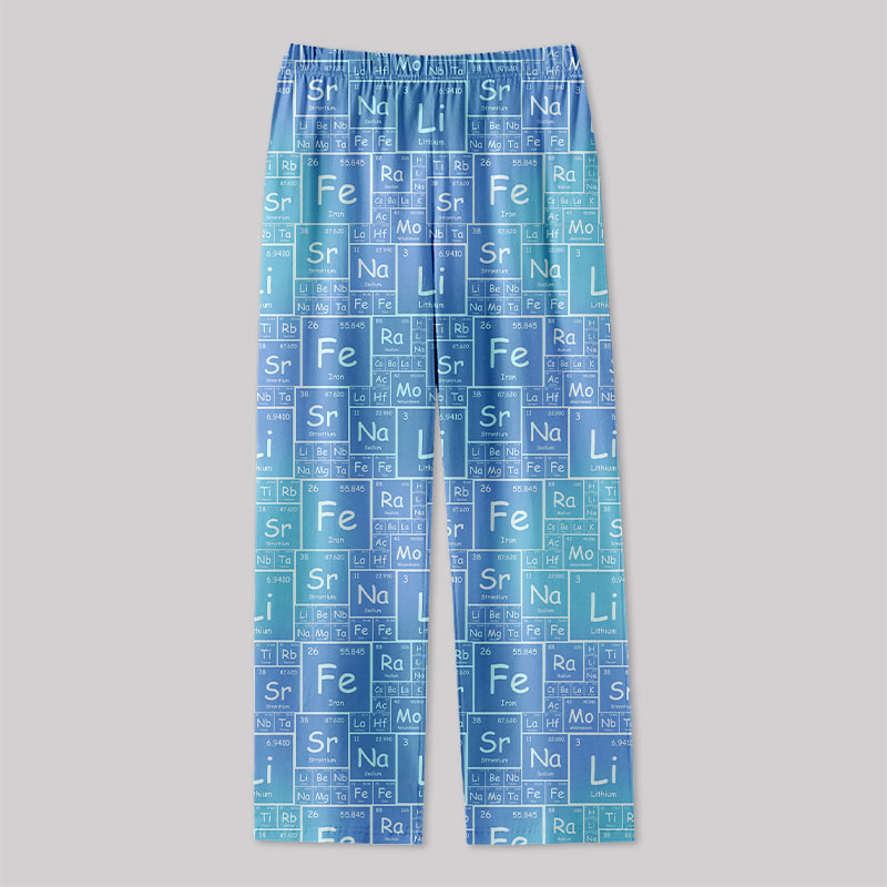 Chemical Element Wall Geek Loungewear Pants