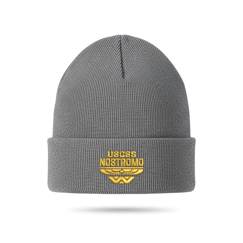 Alien Space Freighter Geek Embroidered Beanie