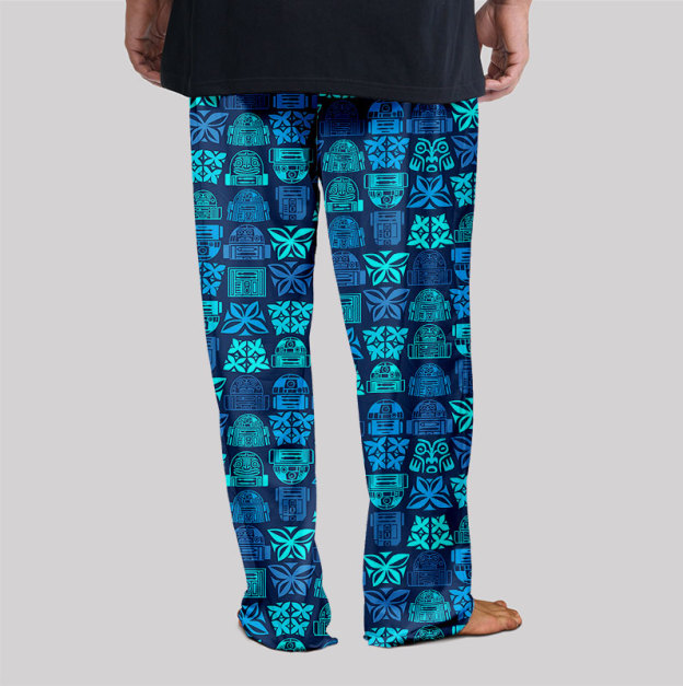 Robot Hawaiian Pattern Geek Loungewear Pants