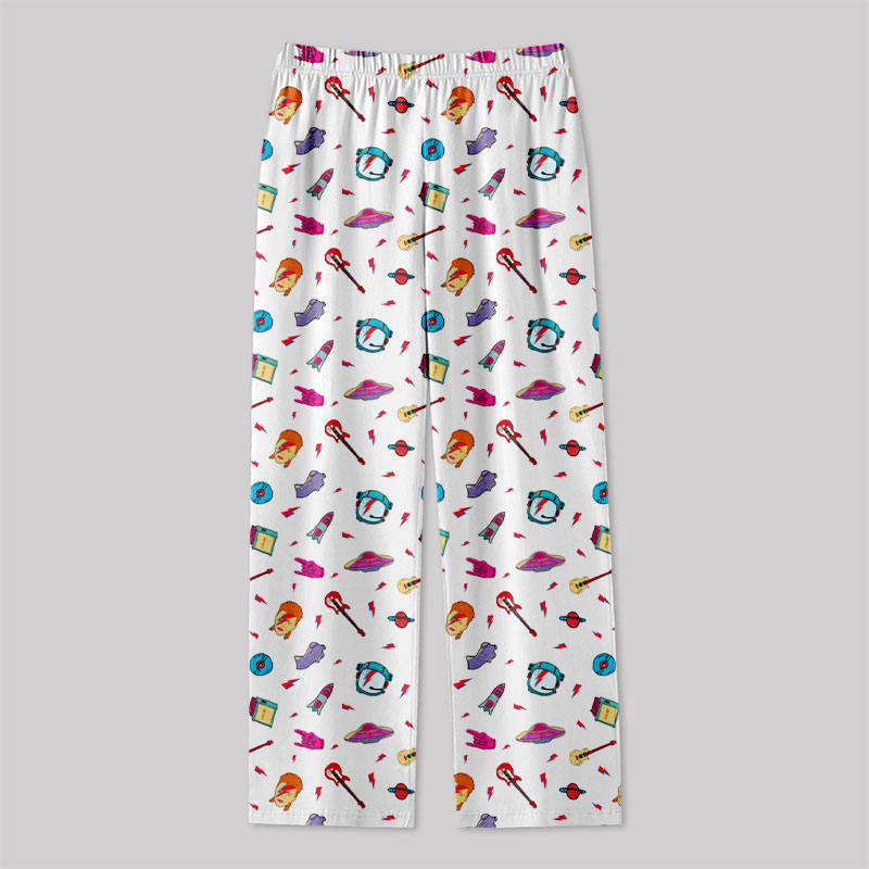 Space Music Geek Loungewear Pants