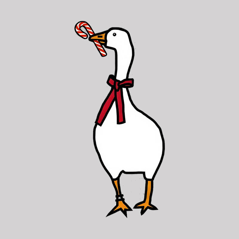 Silly Goose with Candy Cane Geek T-Shirt