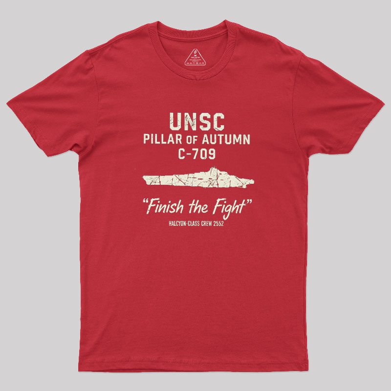 UNSC PILLAR OF AUTUMN C-709 Geek T-Shirt
