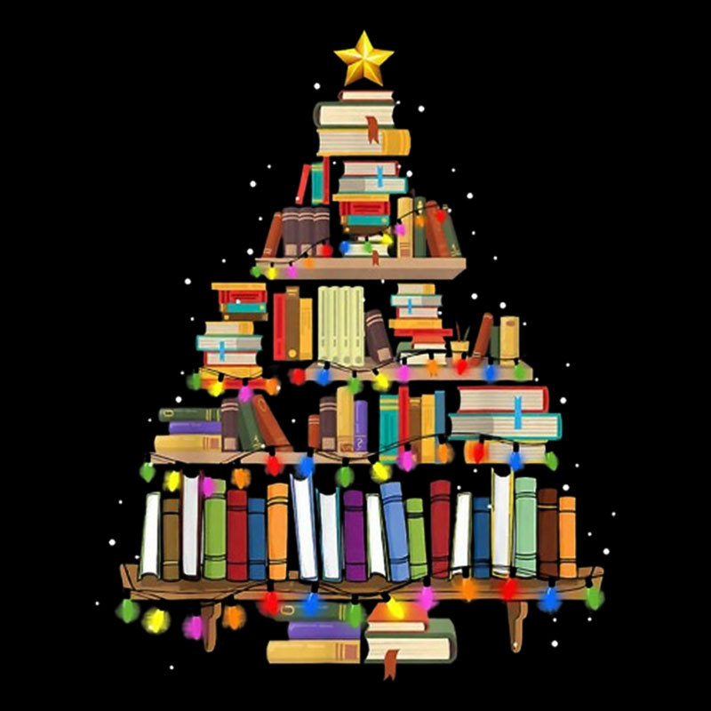 Book Tree Christmas Geek T-Shirt