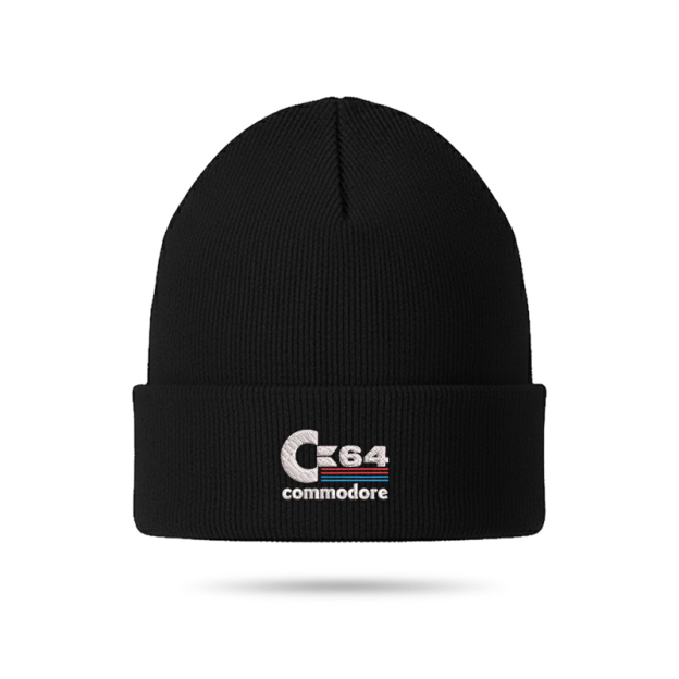 Commodore 64 Geek Embroidered Beanie