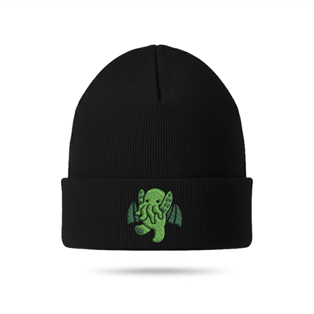 Cthulhu Geek Embroidered Beanie