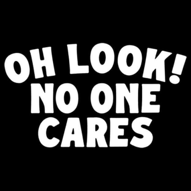 Look No One Cares Geek T-Shirt