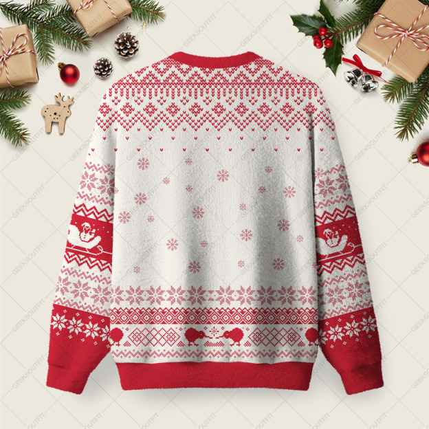 If It Isn’t The Consequences Of My Own Action Ugly Christmas Fuzzy Fleece Sweatshirt