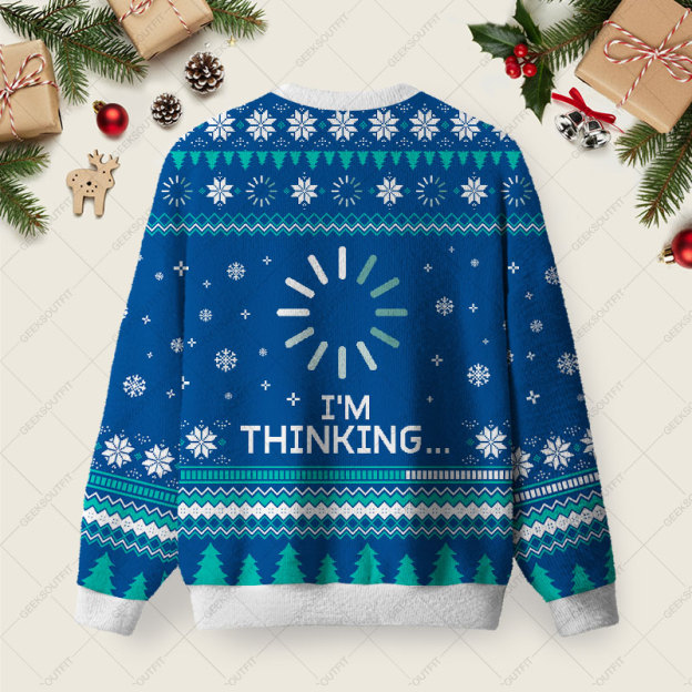 I'm thinking Ugly Christmas Fuzzy Fleece Sweatshirt