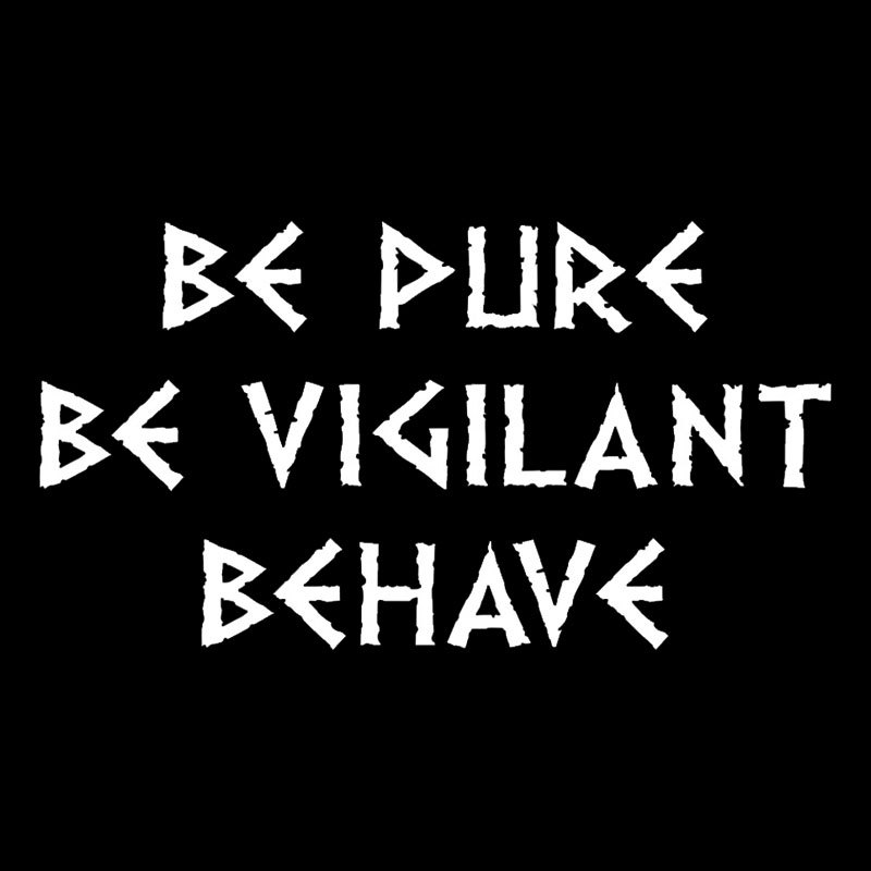 Be Pure Be Vigilant Behave Geek T-Shirt