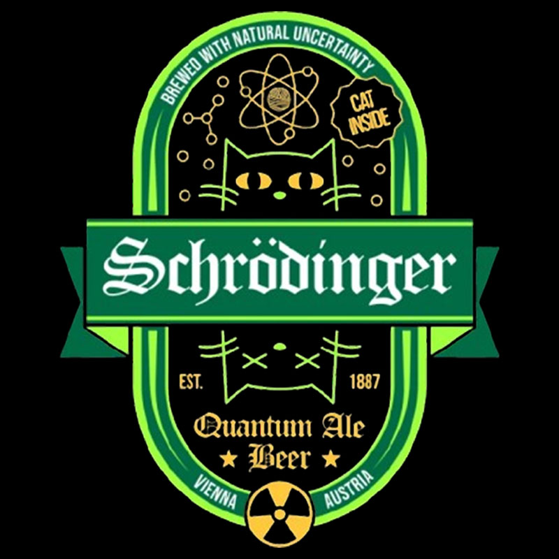 Schrodinger Quantum Ale Beer Geek T-Shirt