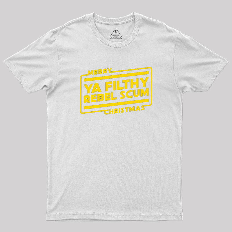 Merry Christmas Rebel Scum Geek T-Shirt
