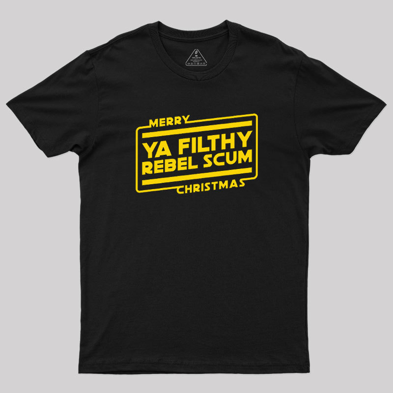 Merry Christmas Rebel Scum Geek T-Shirt