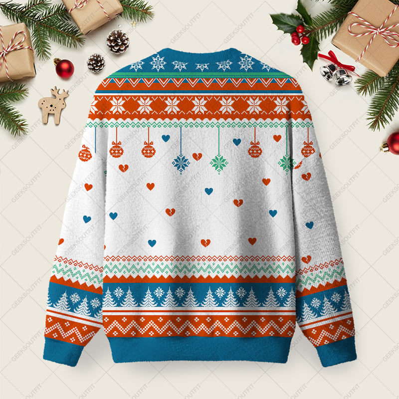 Emotionally Draining Ugly Christmas Fuzzy Fleece Sweatshirt