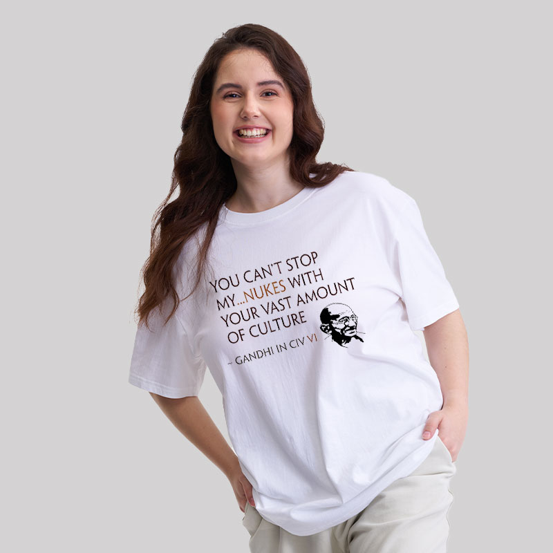 Gandhi Style Civ VI Geek T-Shirt