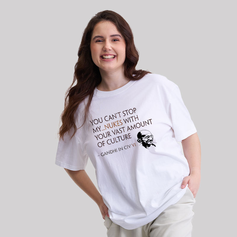 Gandhi Style Civ VI Geek T-Shirt