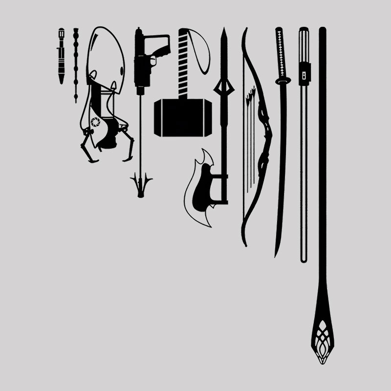 Iconic Weapons Geek T-Shirt