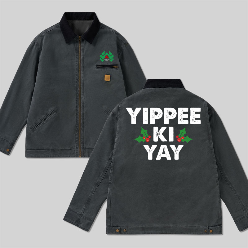 Yippee Ki Yay Christmas Classic Work Jacket
