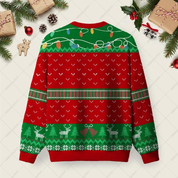 [Copy]Task Failed Successfully Ugly Christmas Fuzzy Fleece Sweatshirt