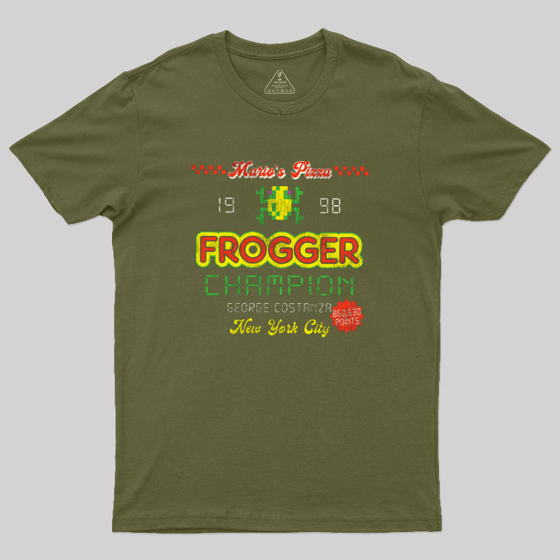 Frogger Champion Christmas Geek T-Shirt