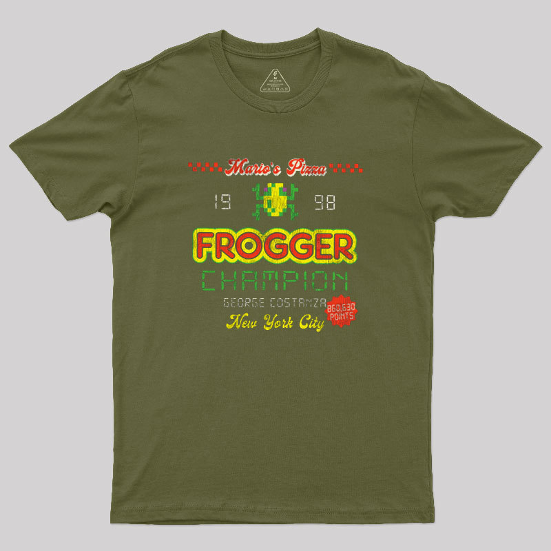 Frogger Champion Christmas Geek T-Shirt
