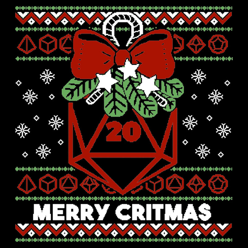 Merry Critmas Ugly Sweater Geek T-Shirt